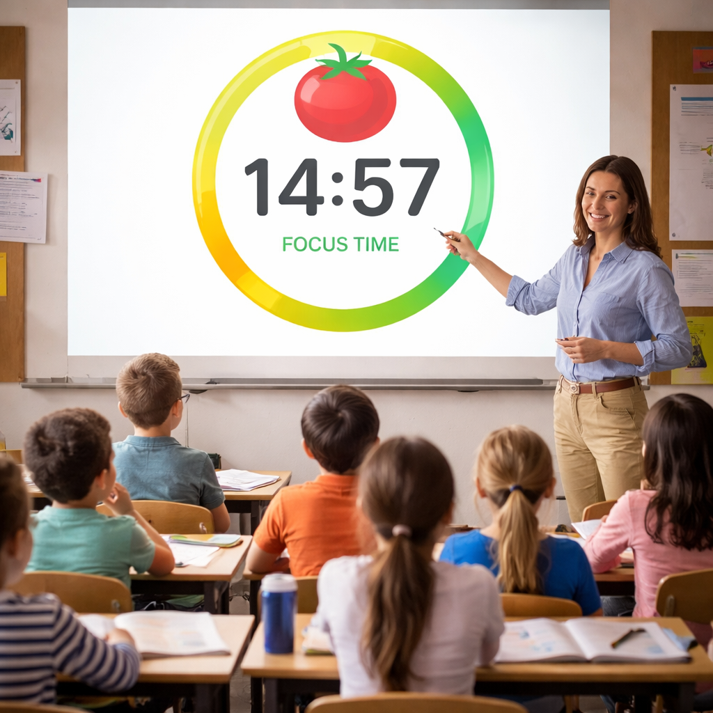 pomodoro timer for teachers classroom