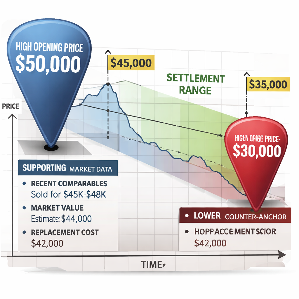 anchoring effect visual for sales negotiation