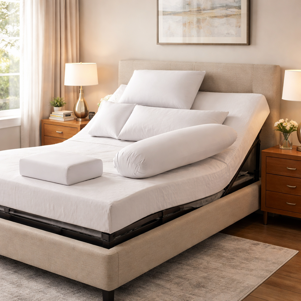 pillow stack for sciatica relief