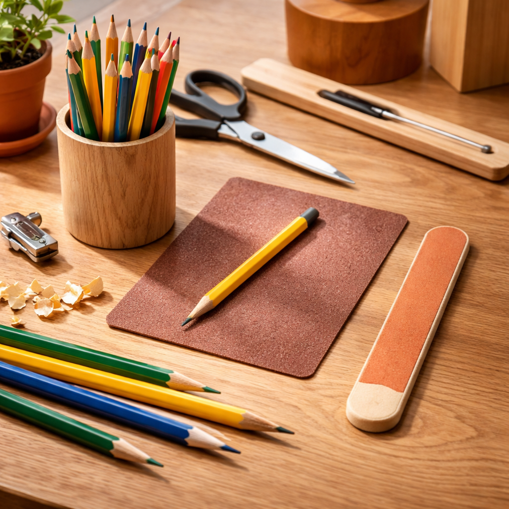 finishing touches and storage tips for pencils.