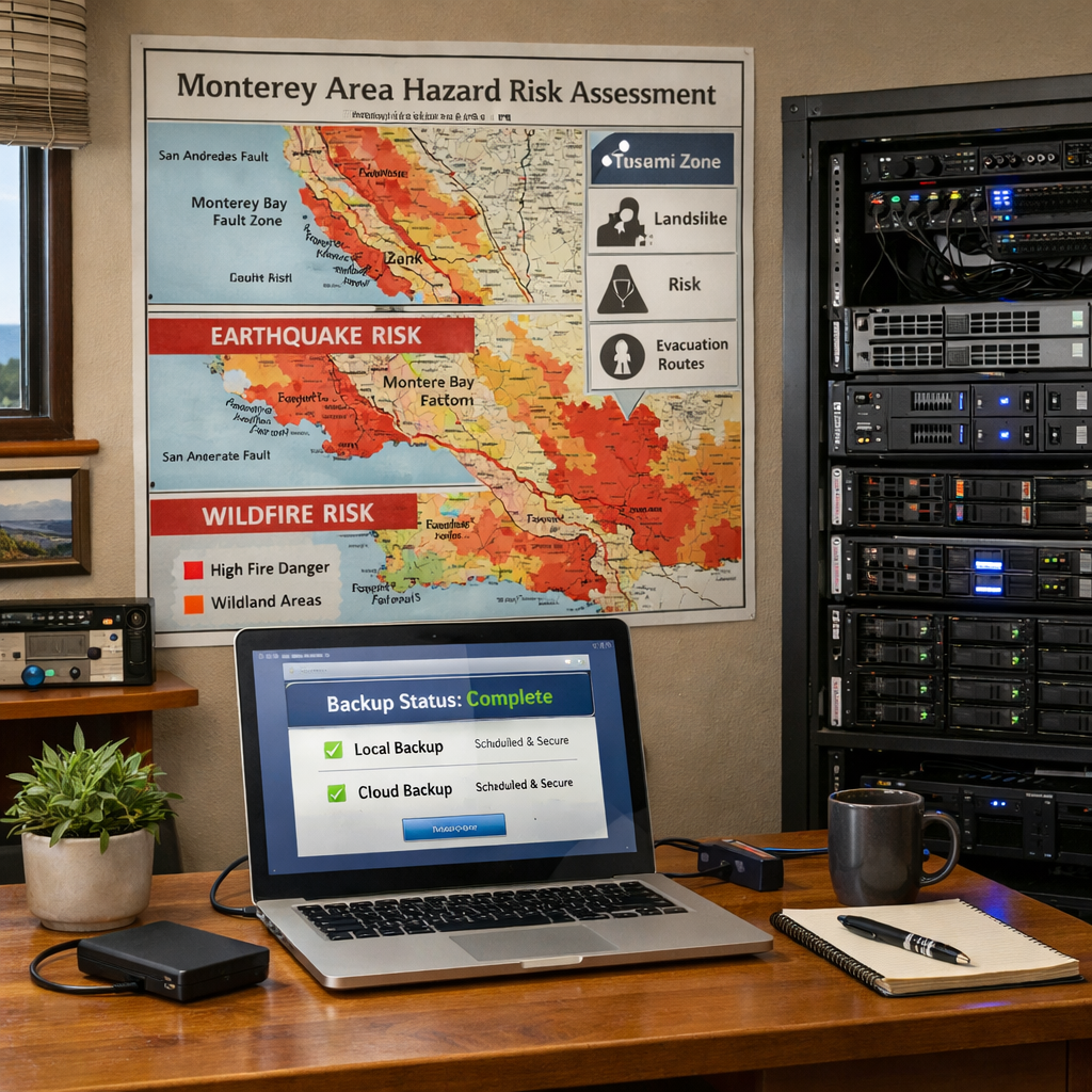 small business data backup risk assessment Monterey