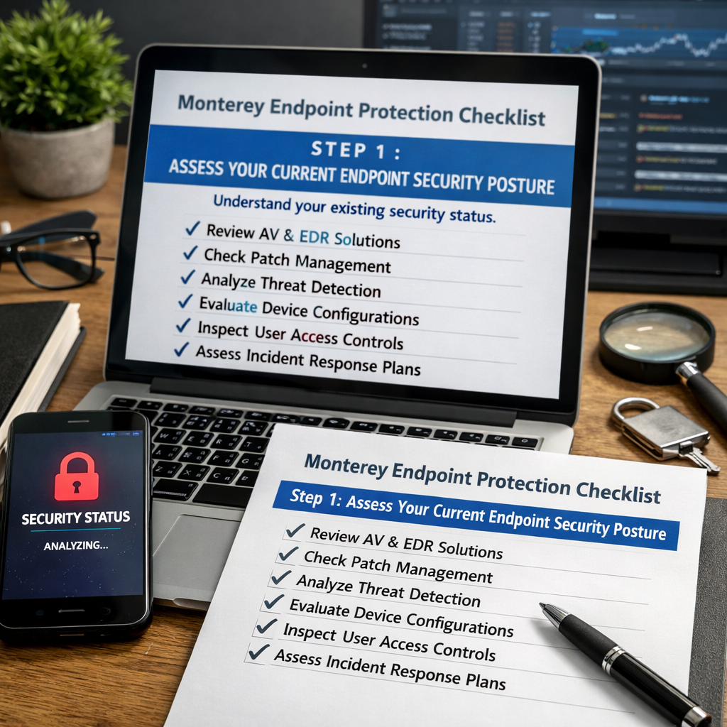 Monterey endpoint protection checklist step 1: assess your current endpoint security posture