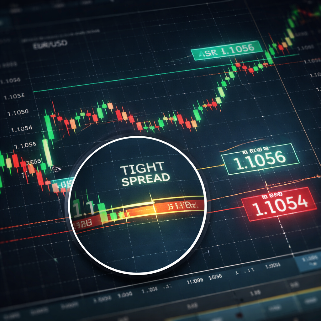 forex broker low spread visualization
