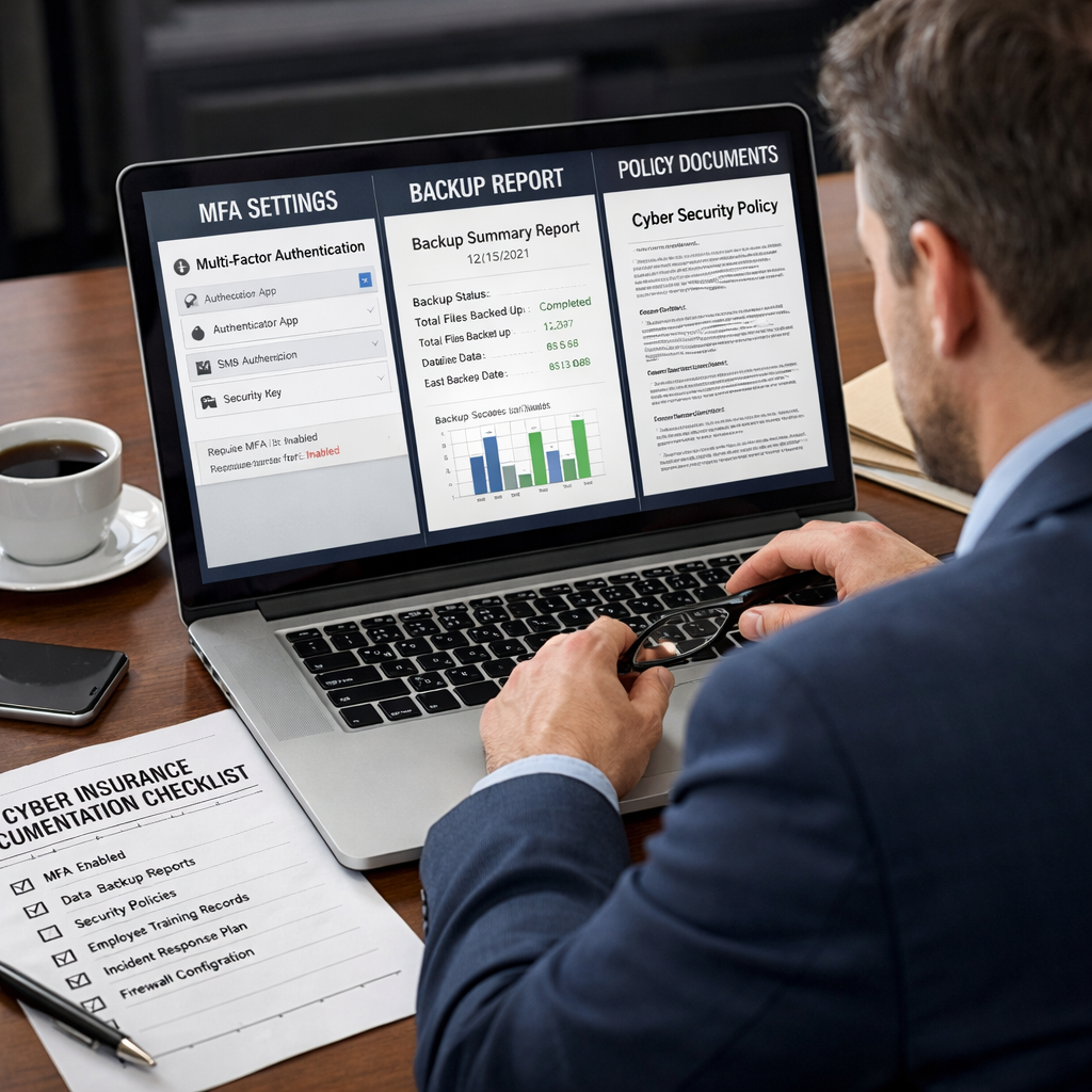 small business cyber insurance documentation checklist