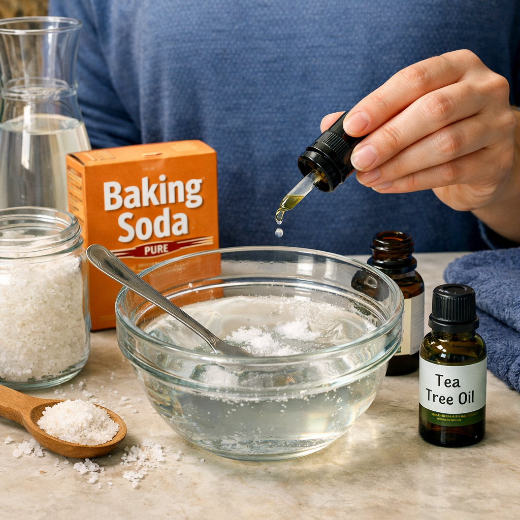 DIY natural mouthwash recipe for evening use