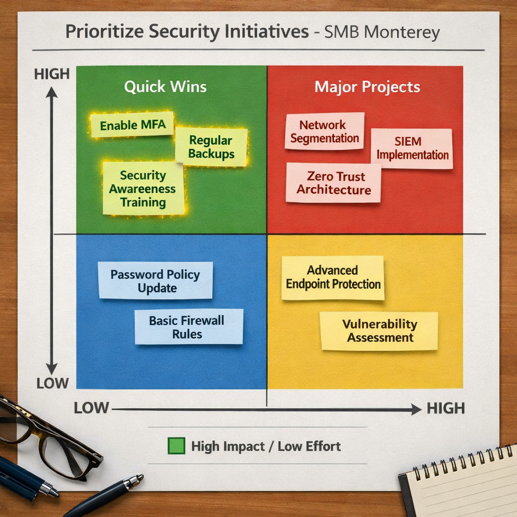 prioritize initiatives SMB Monterey
