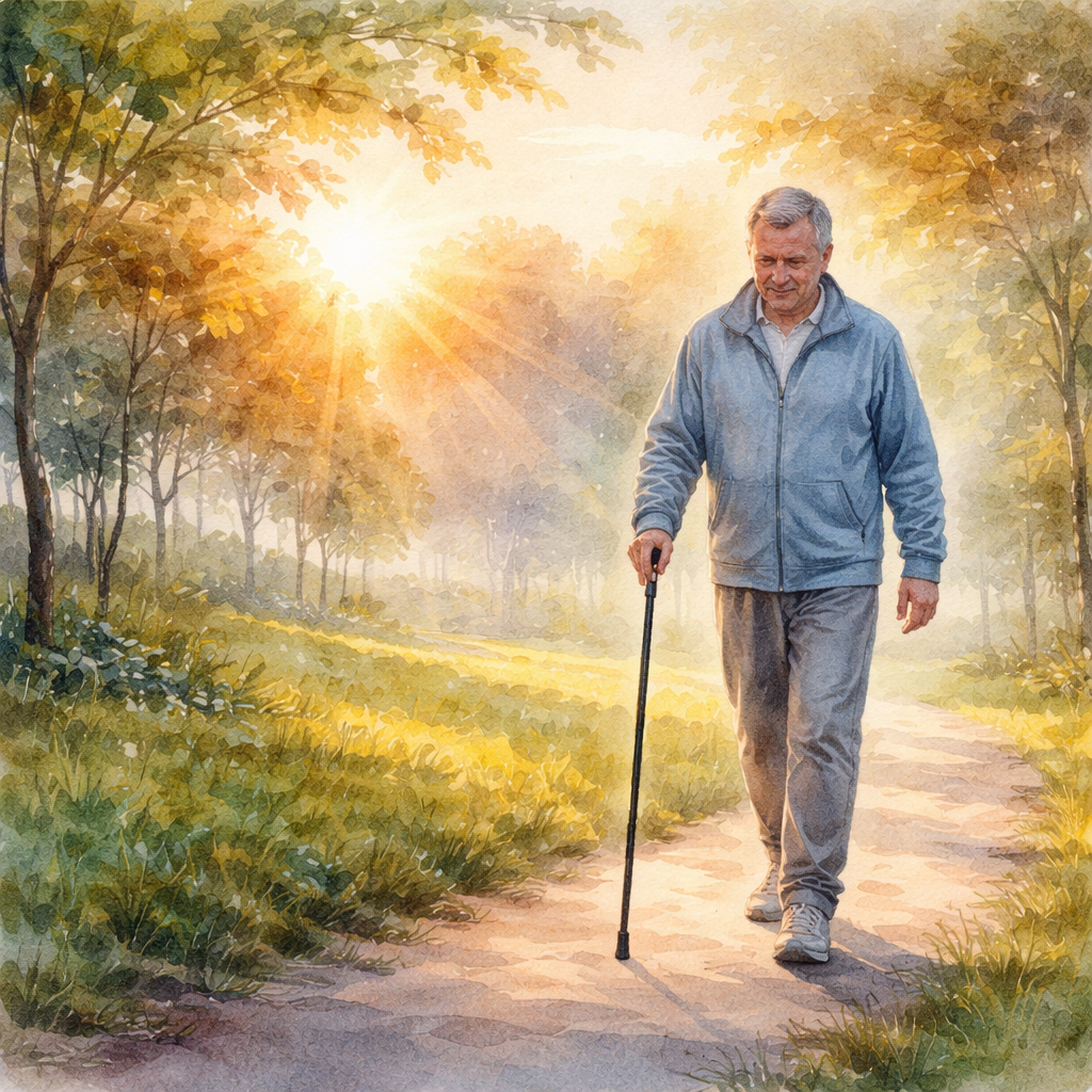 early post‑surgery activity watercolor