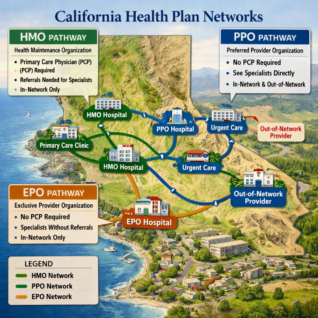 comparison of health plan types in California