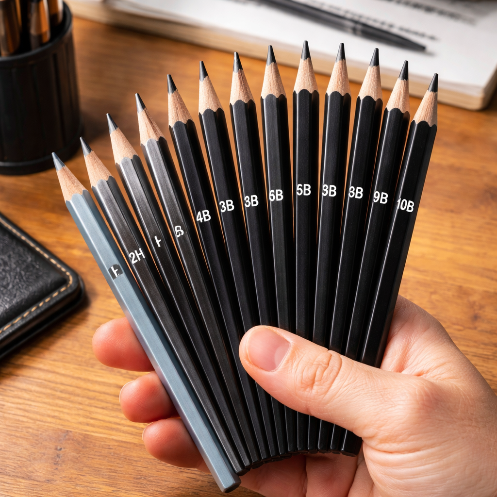 pencil grades for detailed portrait shading visual guide