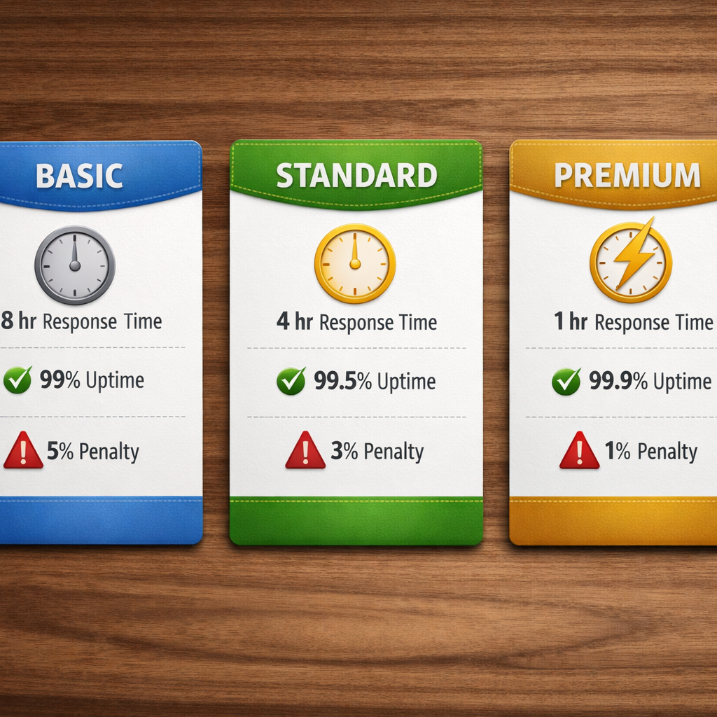 Monterey IT SLA pricing tiers visual