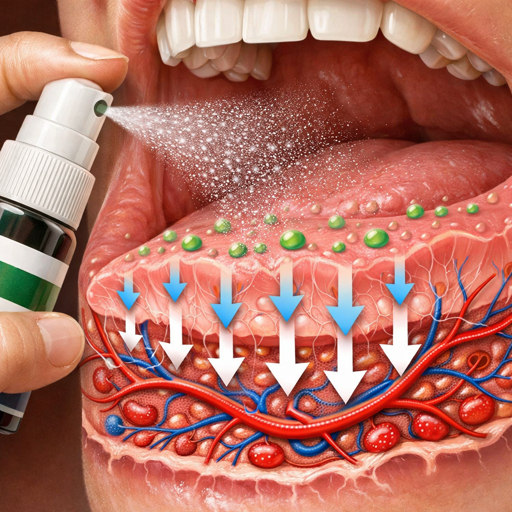 absorption of cbd oral spray for fresh breath