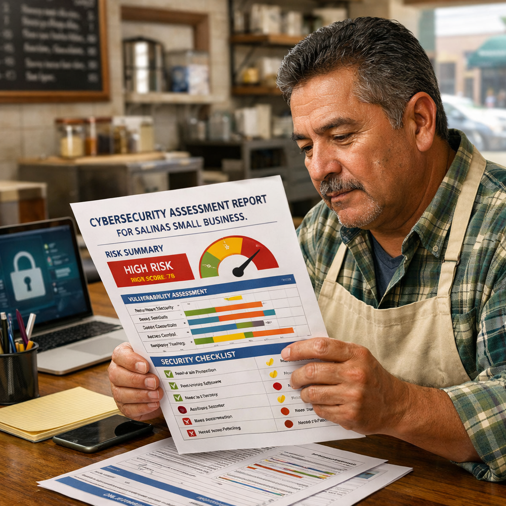 Salinas SMB cybersecurity assessment checklist visual