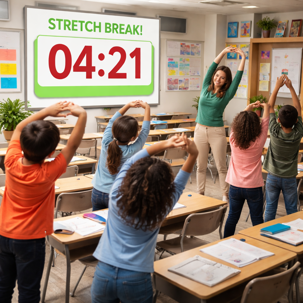 classroom pomodoro break activity visual