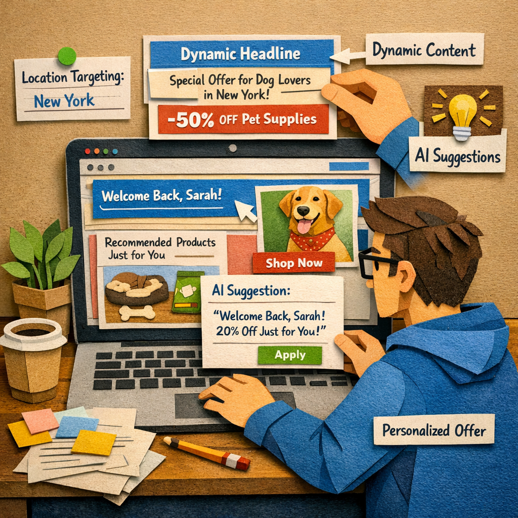 Instapage AI personalization visual guide