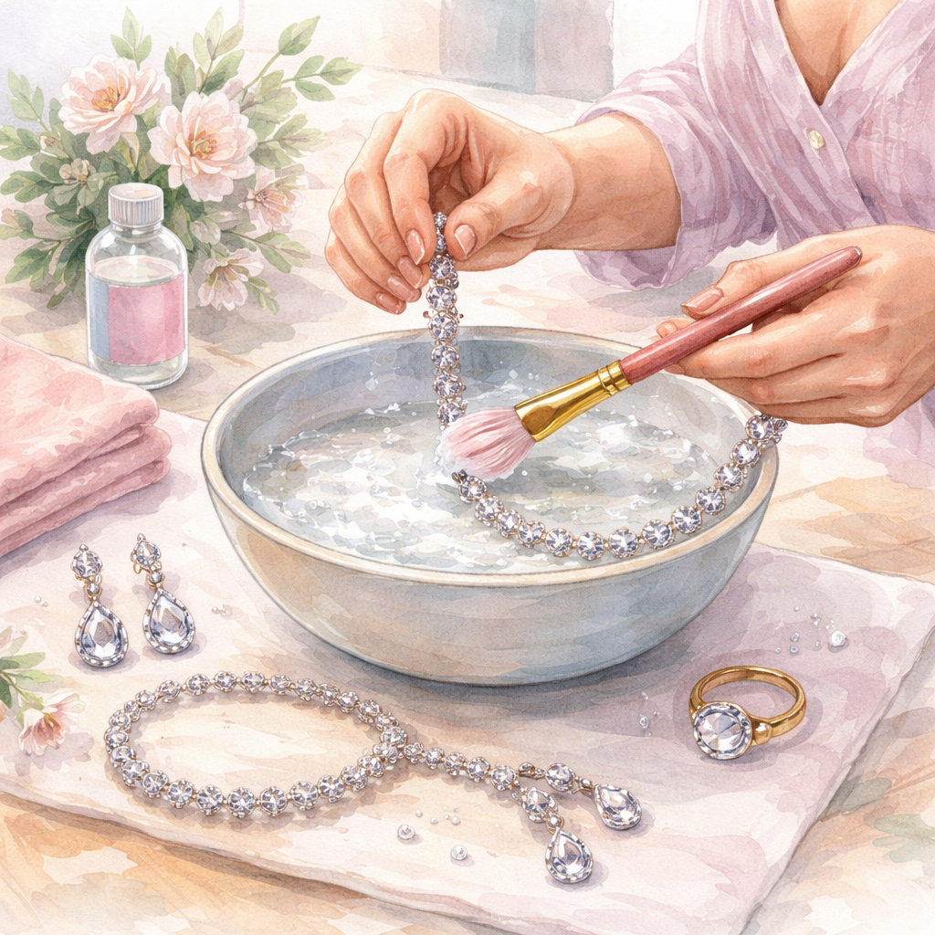 diamond veneer jewelry set for women care routine