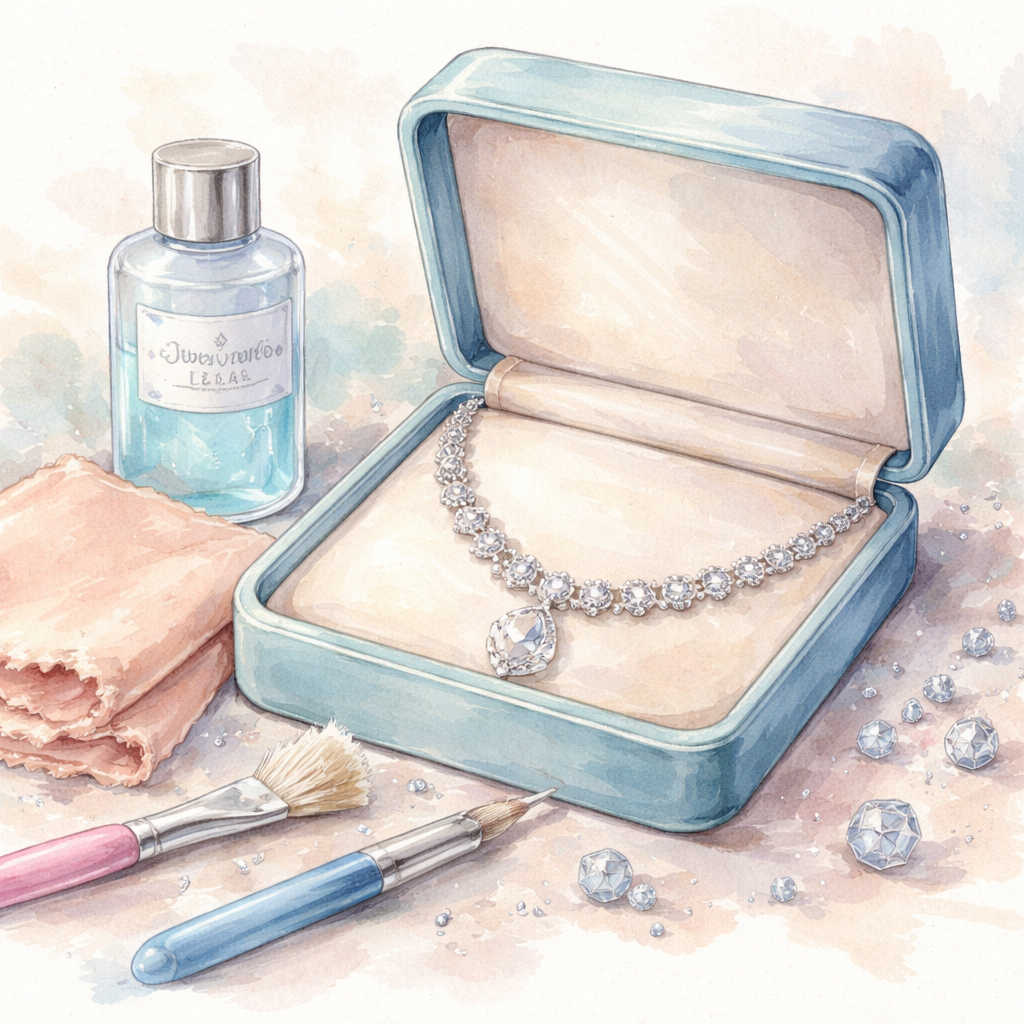 diamond veneer jewelry care illustration