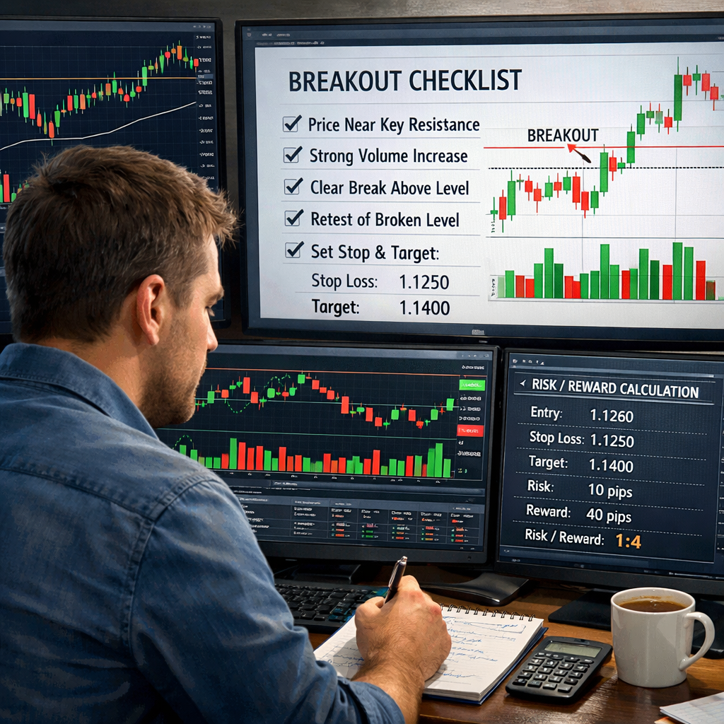 forex breakout checklist visual
