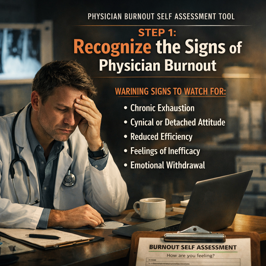 physician burnout self assessment tool step 1: recognize the signs of physician burnout