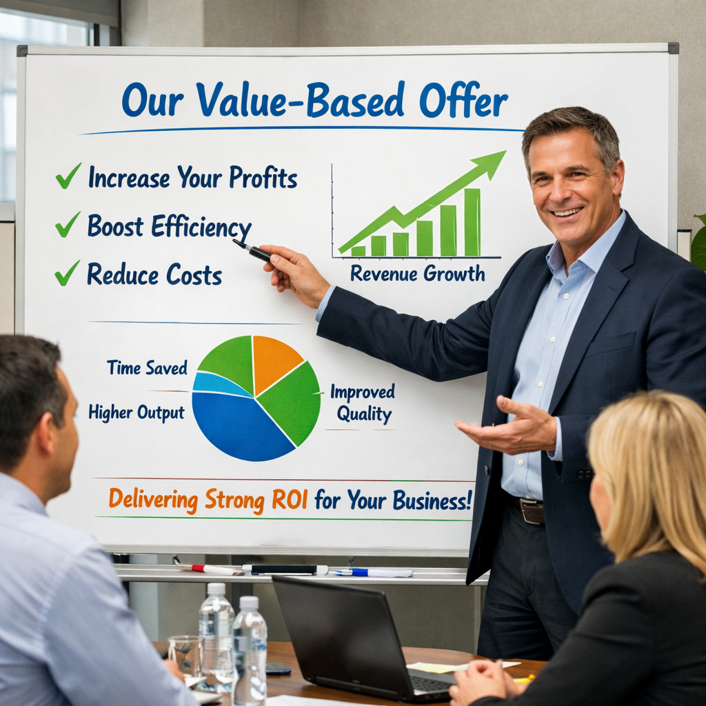 negotiator framing offer positively with visual aids