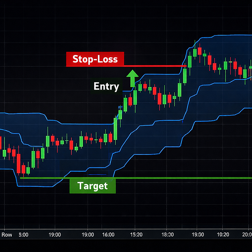 annotated breakout trade setup example
