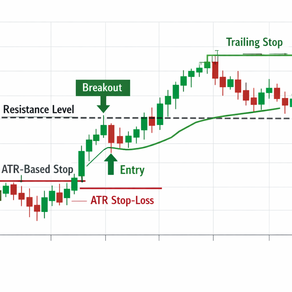 forex breakout trade management chart