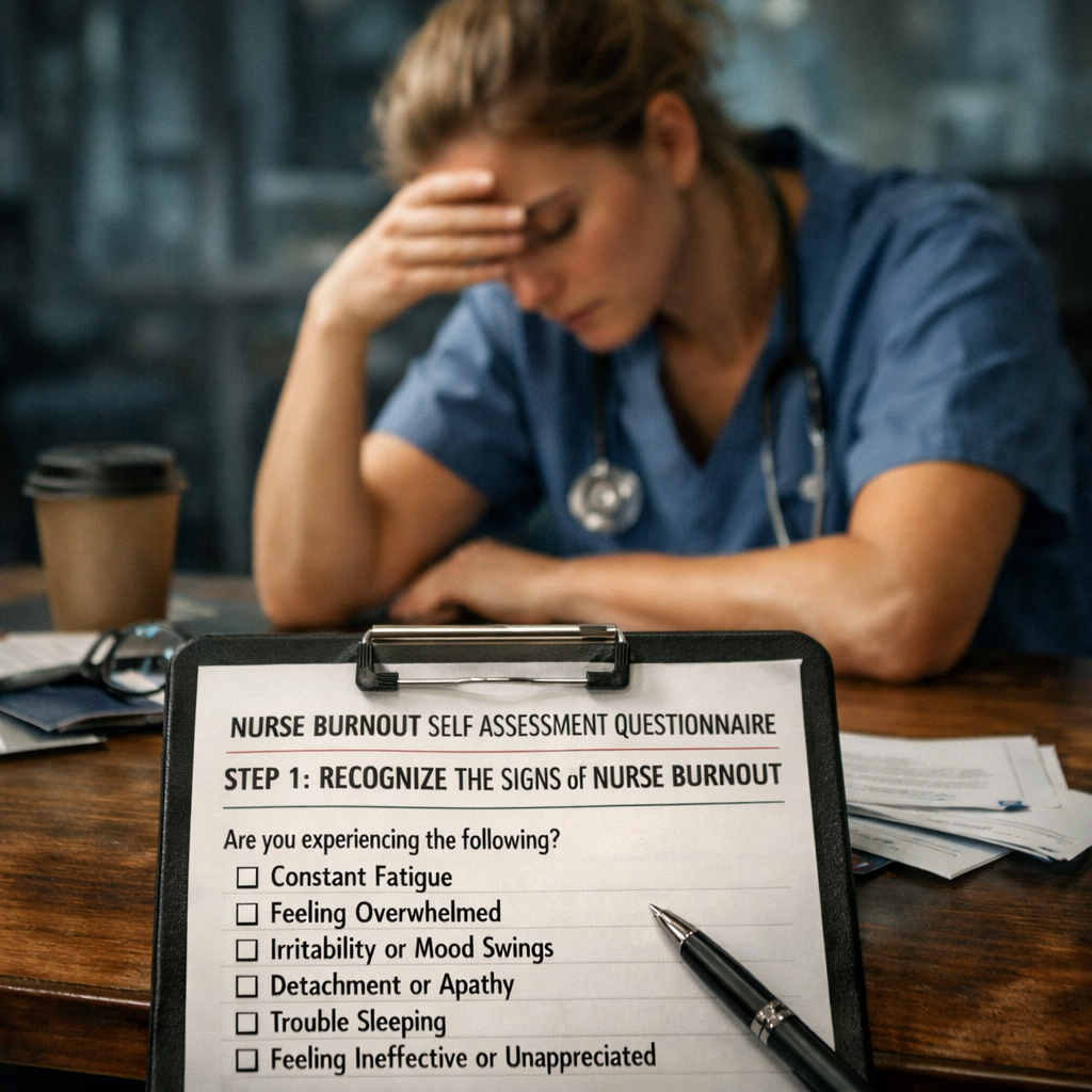 nurse burnout self assessment questionnaire step 1: recognize the signs of nurse burnout