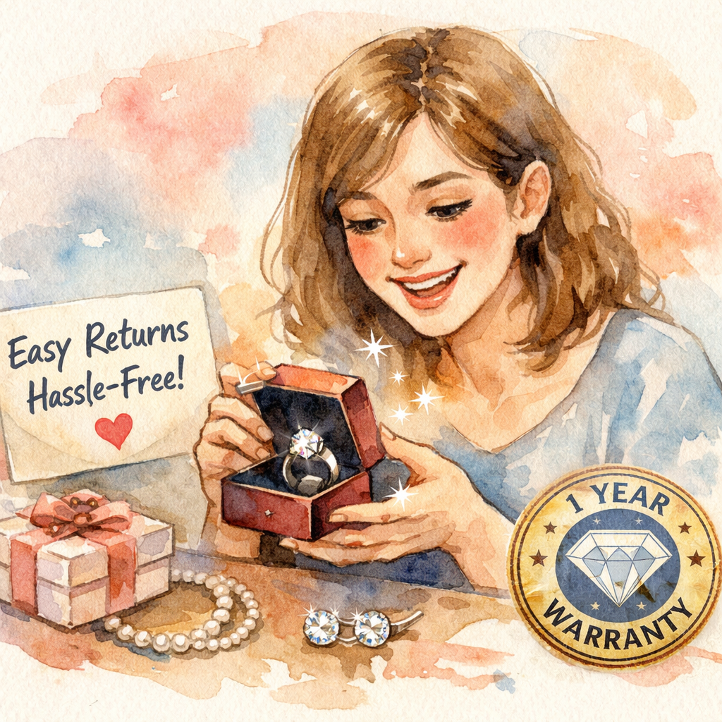 after‑sales service illustration for diamond veneer jewelry