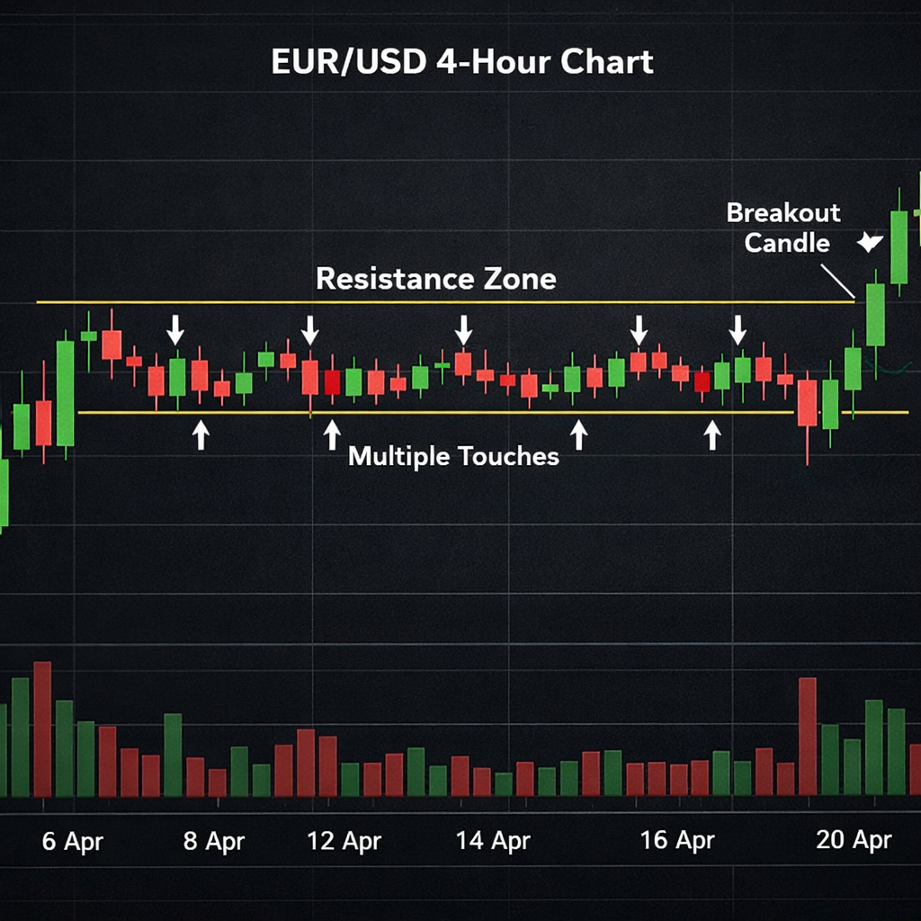 forex breakout zone chart