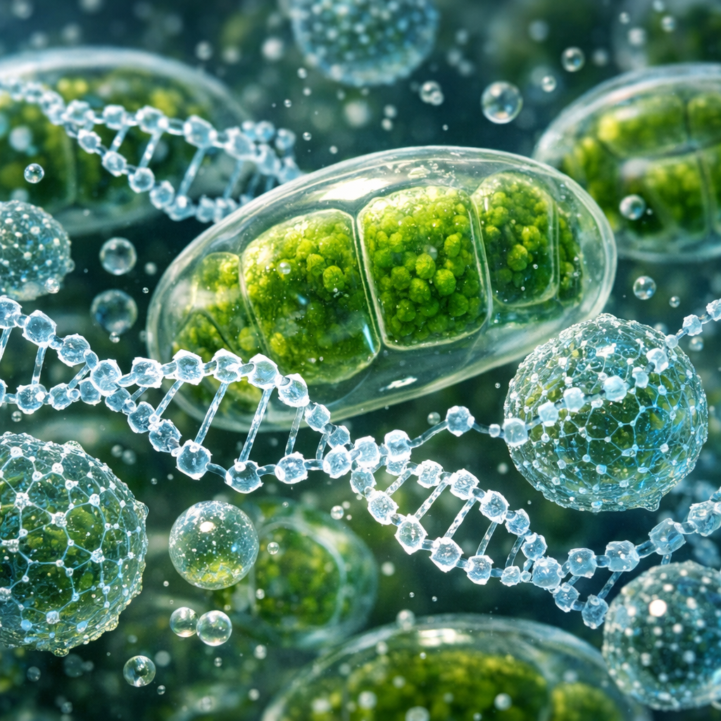 microscopic view of algae compounds for oral care