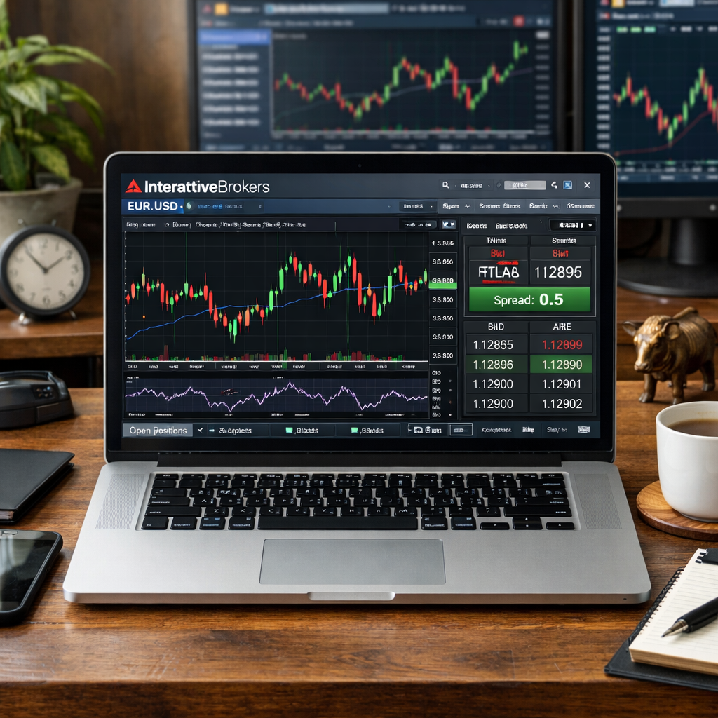 Interactive Brokers low spread visual