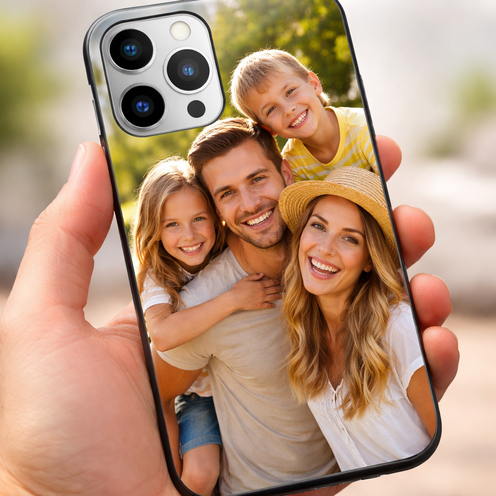 custom phone case with photo showing high‑quality print and protection