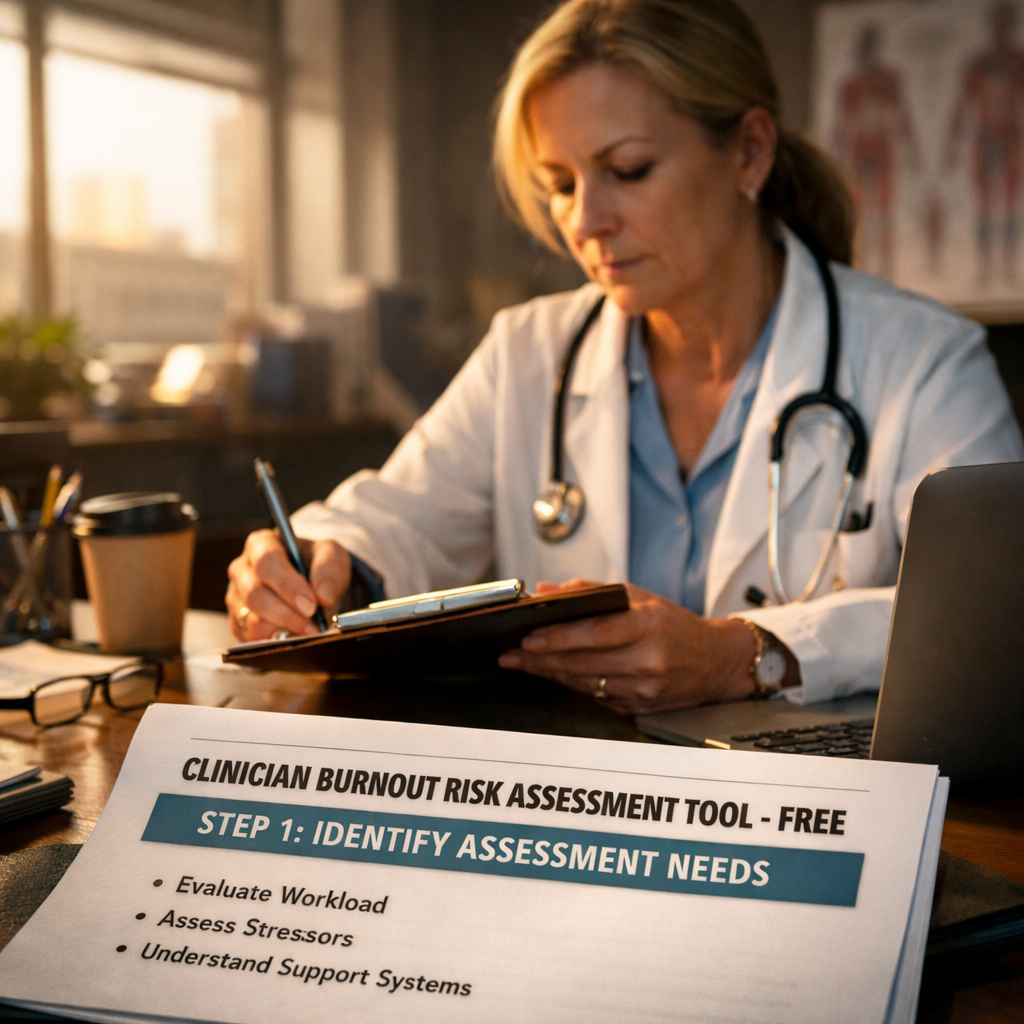 clinician burnout risk assessment tool free step 1: identify assessment needs