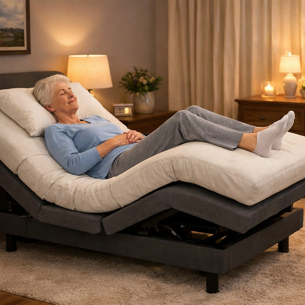 adjustable bed for seniors with leg cramps australia zero gravity position