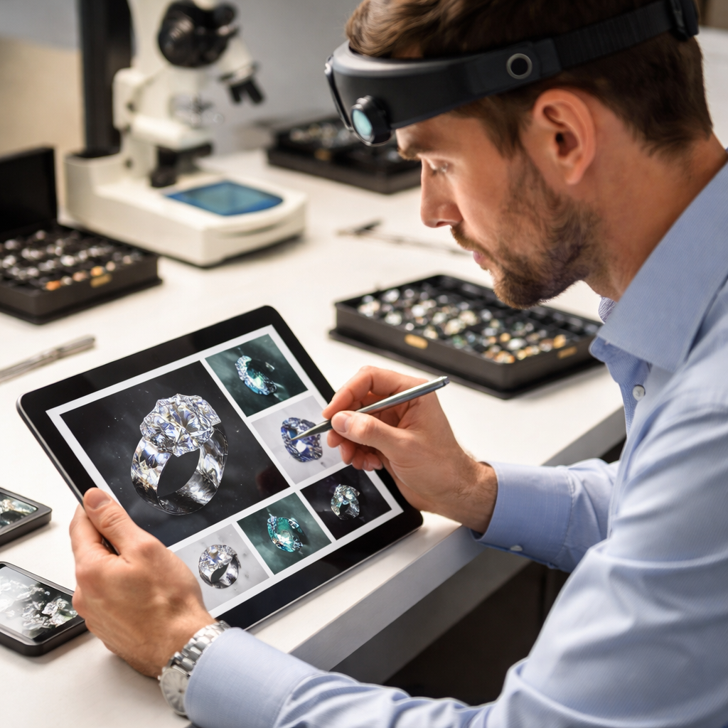 online jewellery appraisal services expert evaluating images