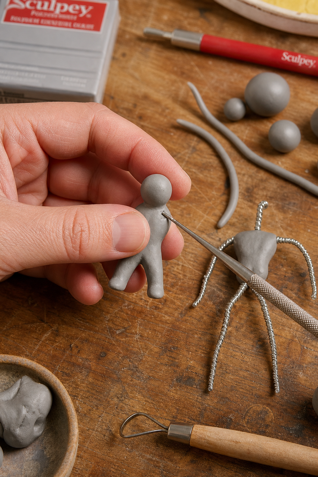 polymer clay basic shapes sculpting tools