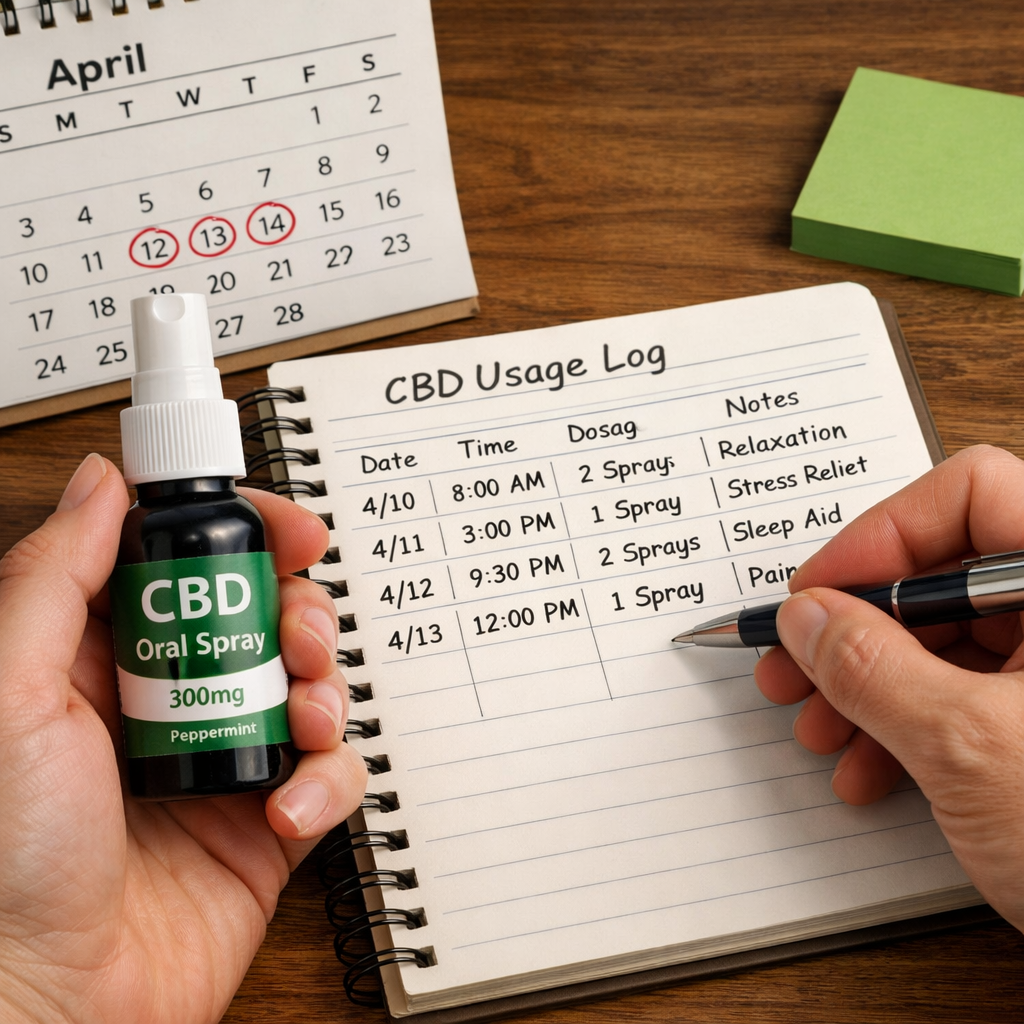 tracking cbd oral spray usage