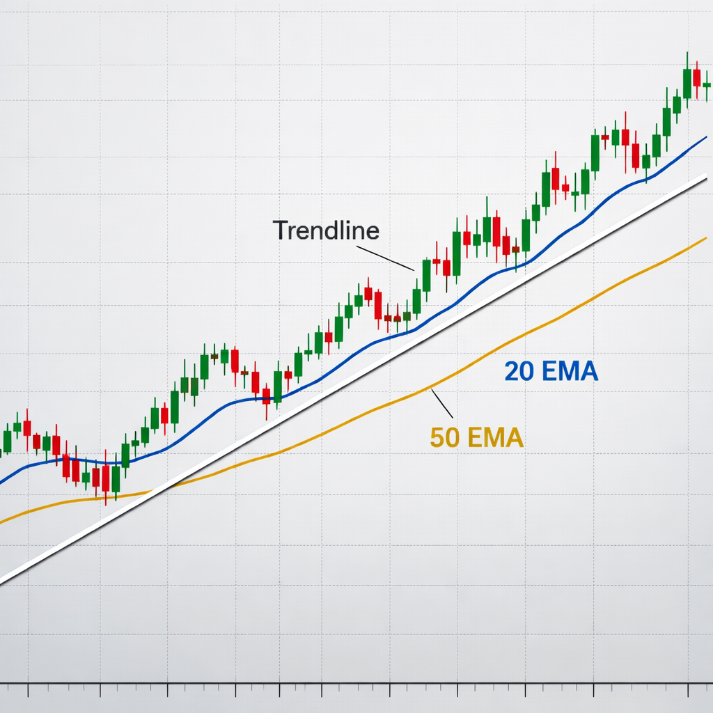 forex trendline and moving average chart