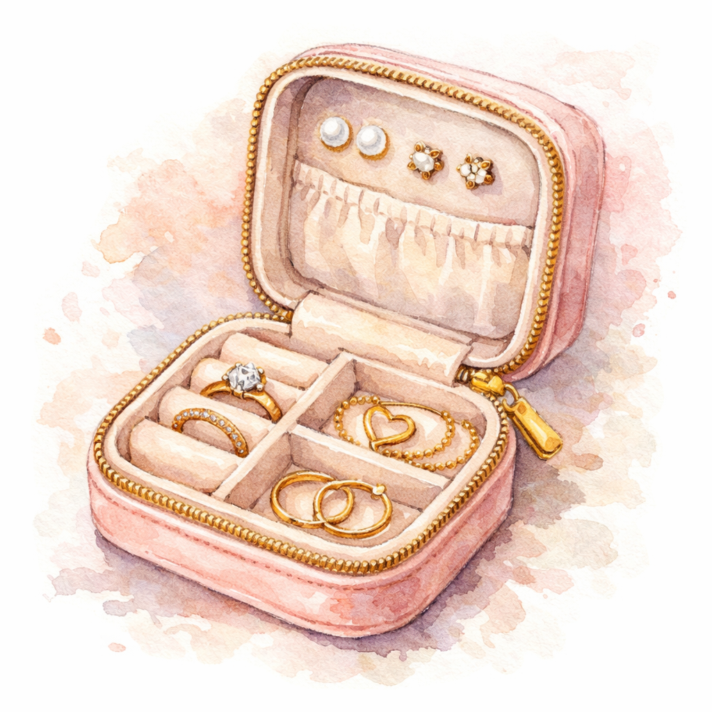 ultra‑compact travel jewelry organizer for delicate pieces