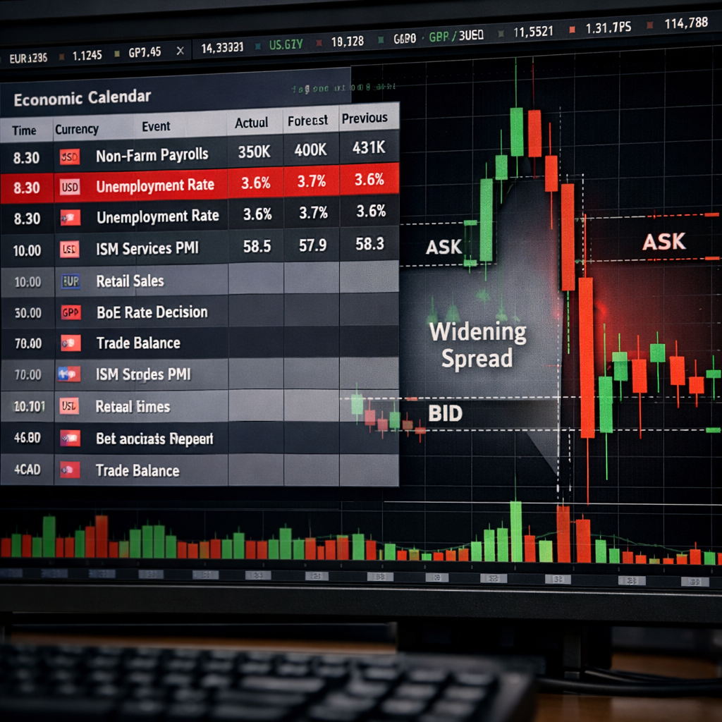 forex liquidity and news impact chart