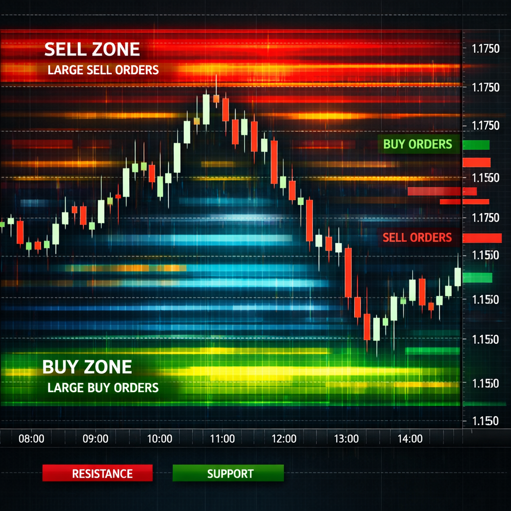 order flow heatmap forex visualization