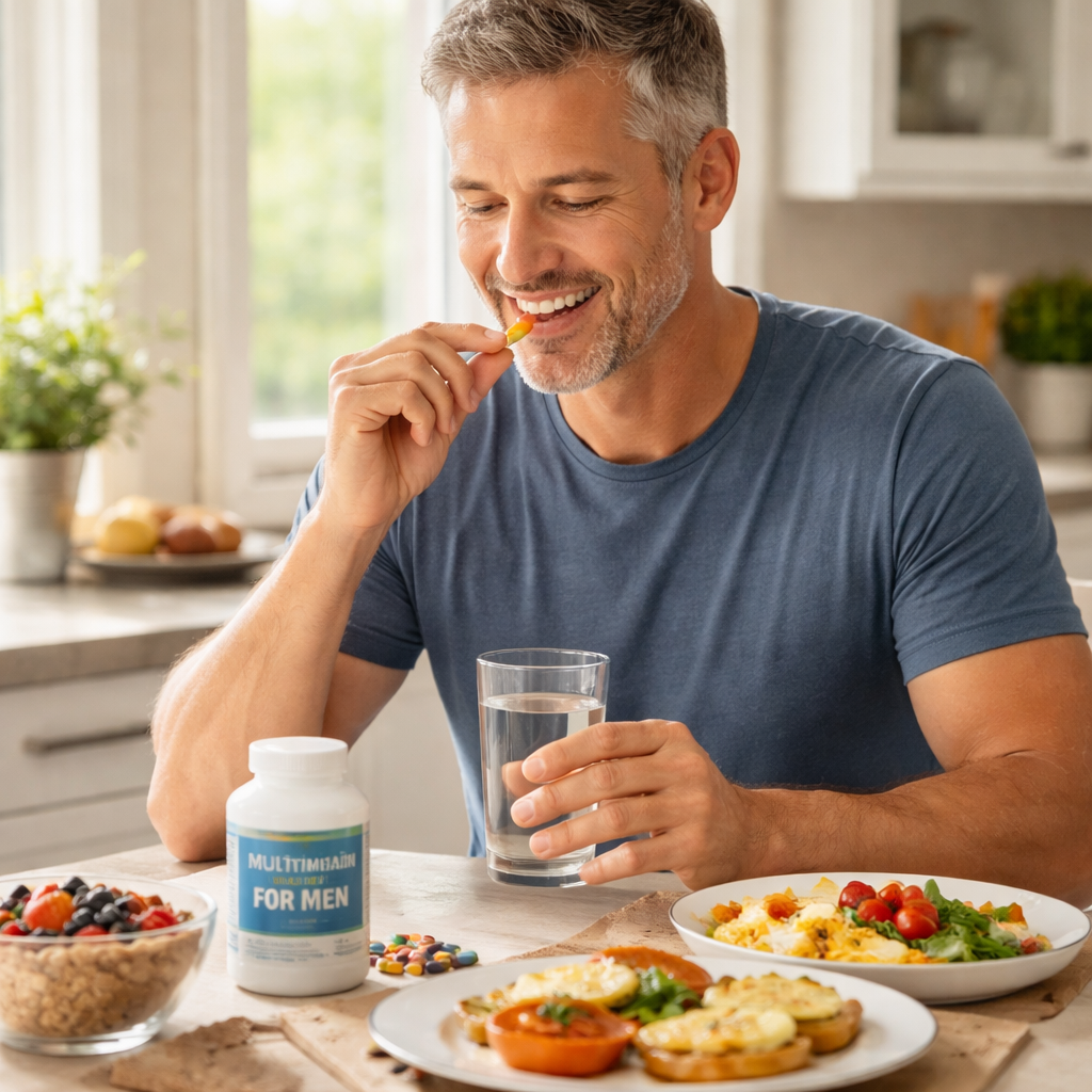 morning multivitamin routine for men over 40