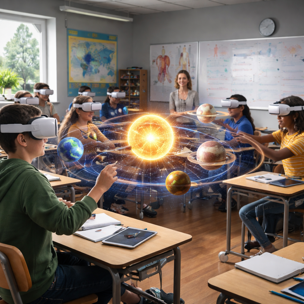 VR tools for education classroom