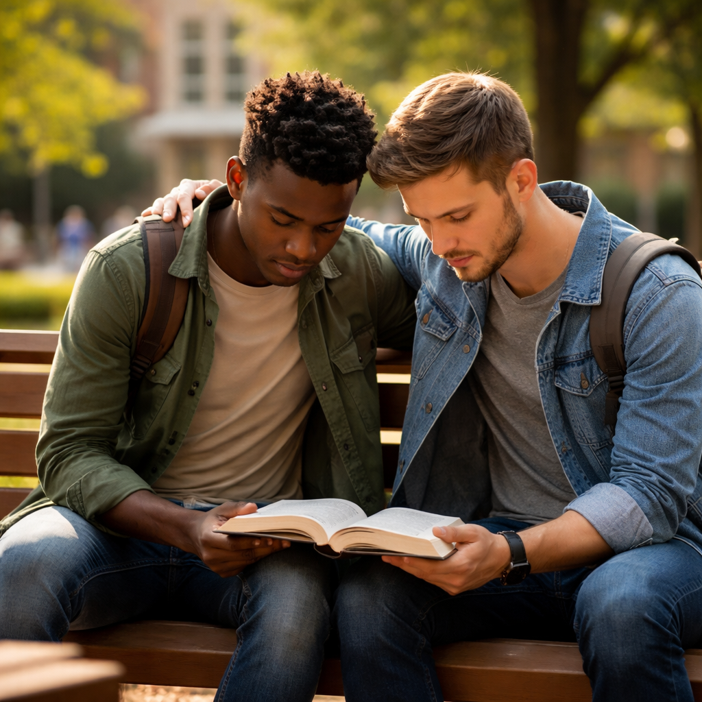 Christian friends building trust through spiritual accountability