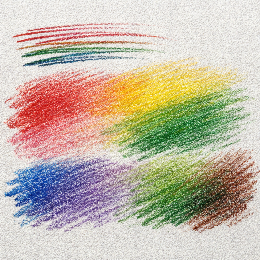 Faber‑Castell Polychromos oil‑based pencils on sanded paper