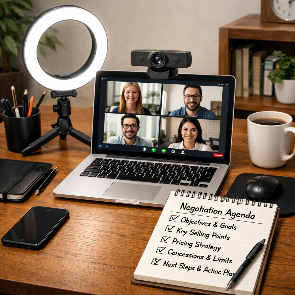remote sales team preparation tools and checklist.