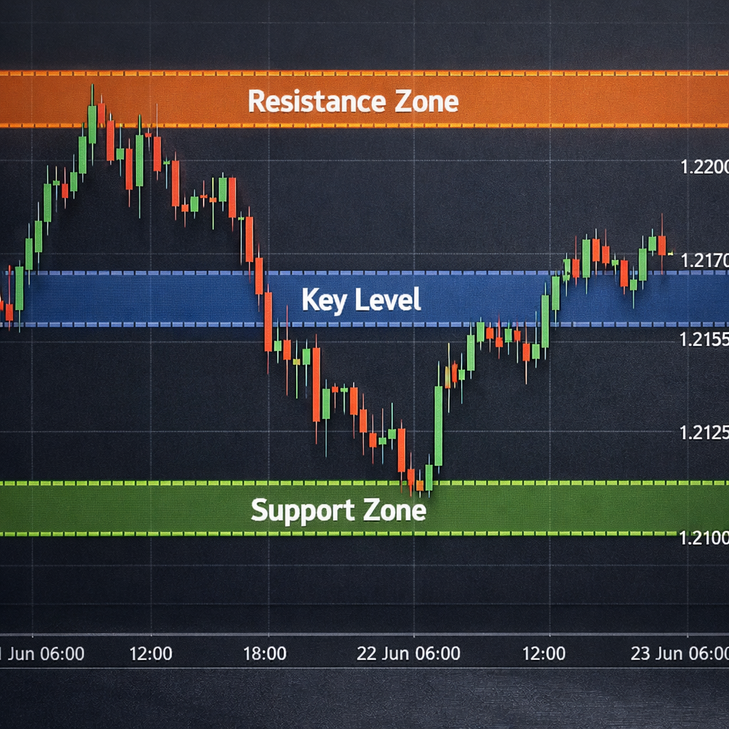 forex support resistance zones chart