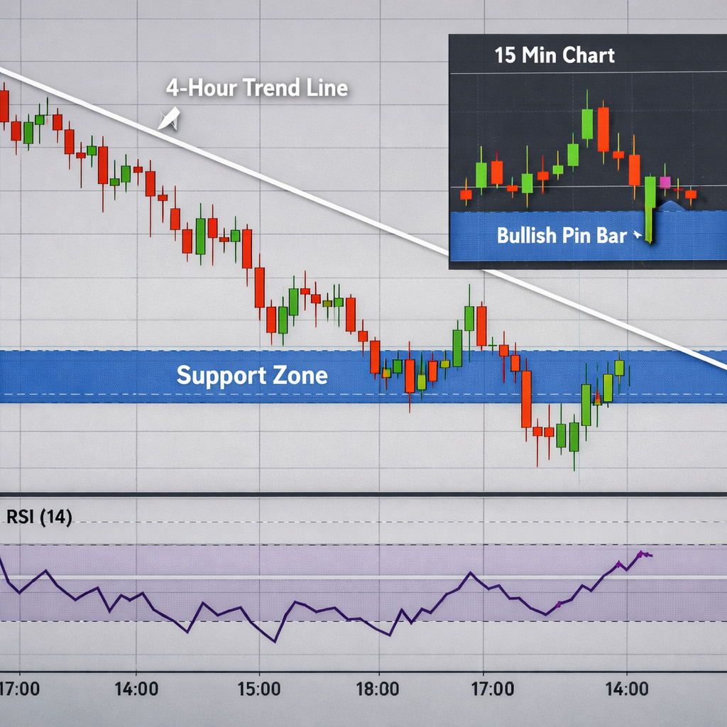 multi‑timeframe confluence chart