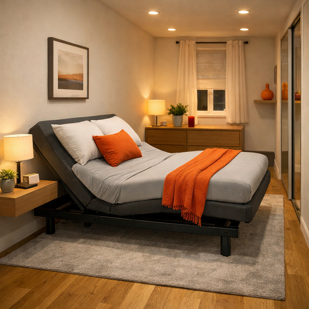adjustable bed for narrow bedroom