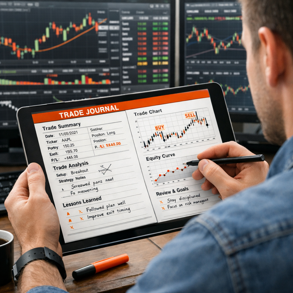 live trading review and journal analysis