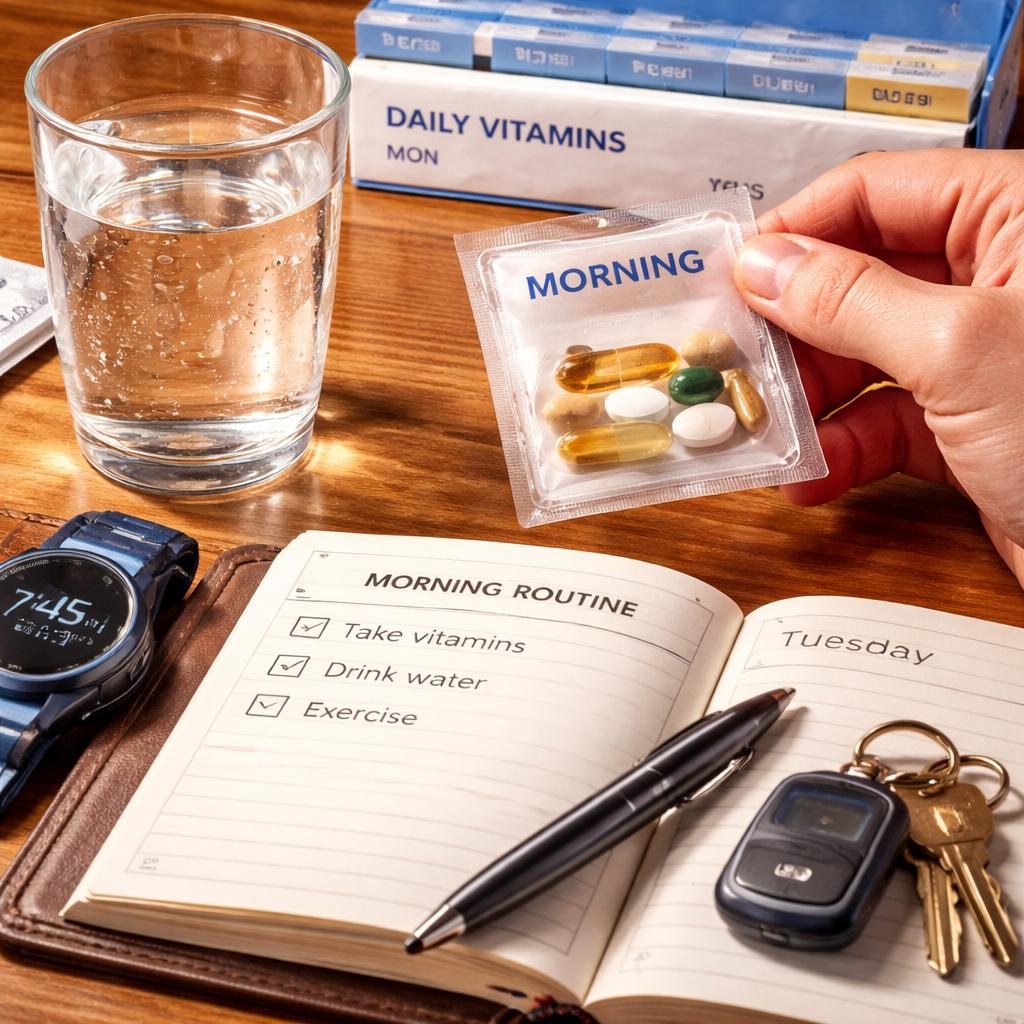 men’s daily vitamin pack routine